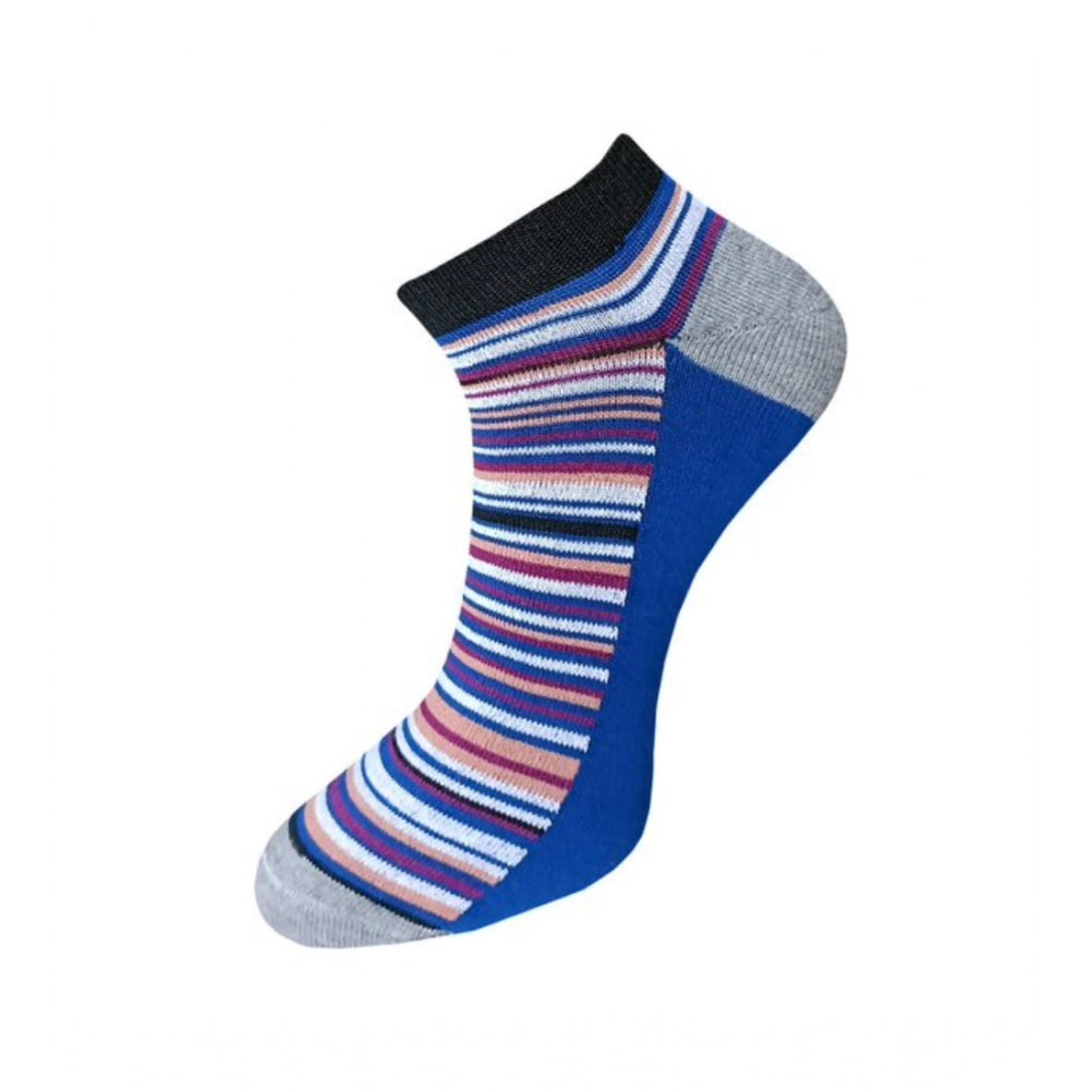 3_Pair Set Unisex Casual Cotton Striped Ankle Length Socks · 1121