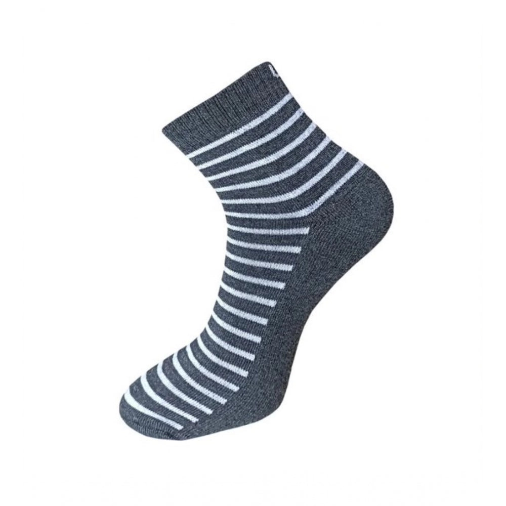 3_Pair Set Unisex Casual Cotton Printed Ankle Length Socks · 1113