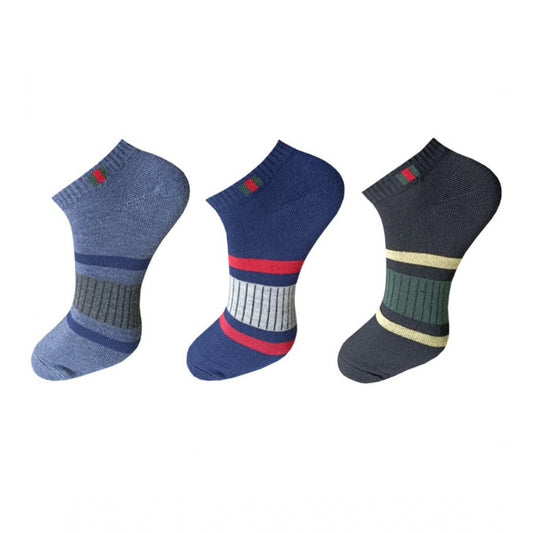 3_Pair Set Unisex Casual Cotton Printed Ankle Length Socks · 1164