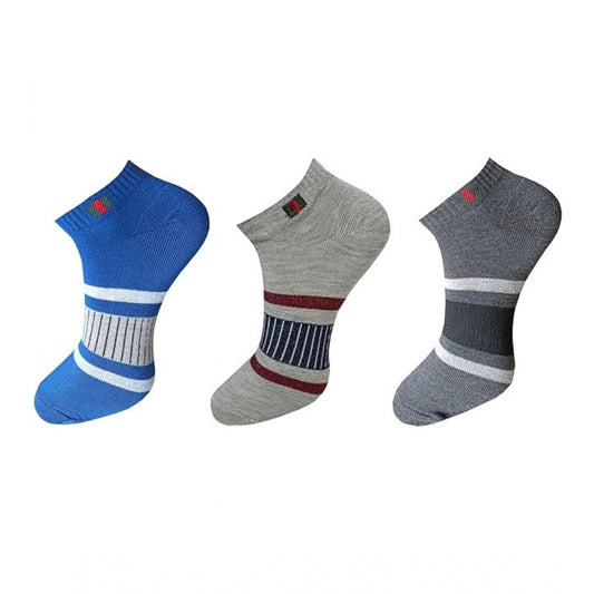 3_Pair Set Unisex Casual Cotton Printed Ankle Length Socks · 1163