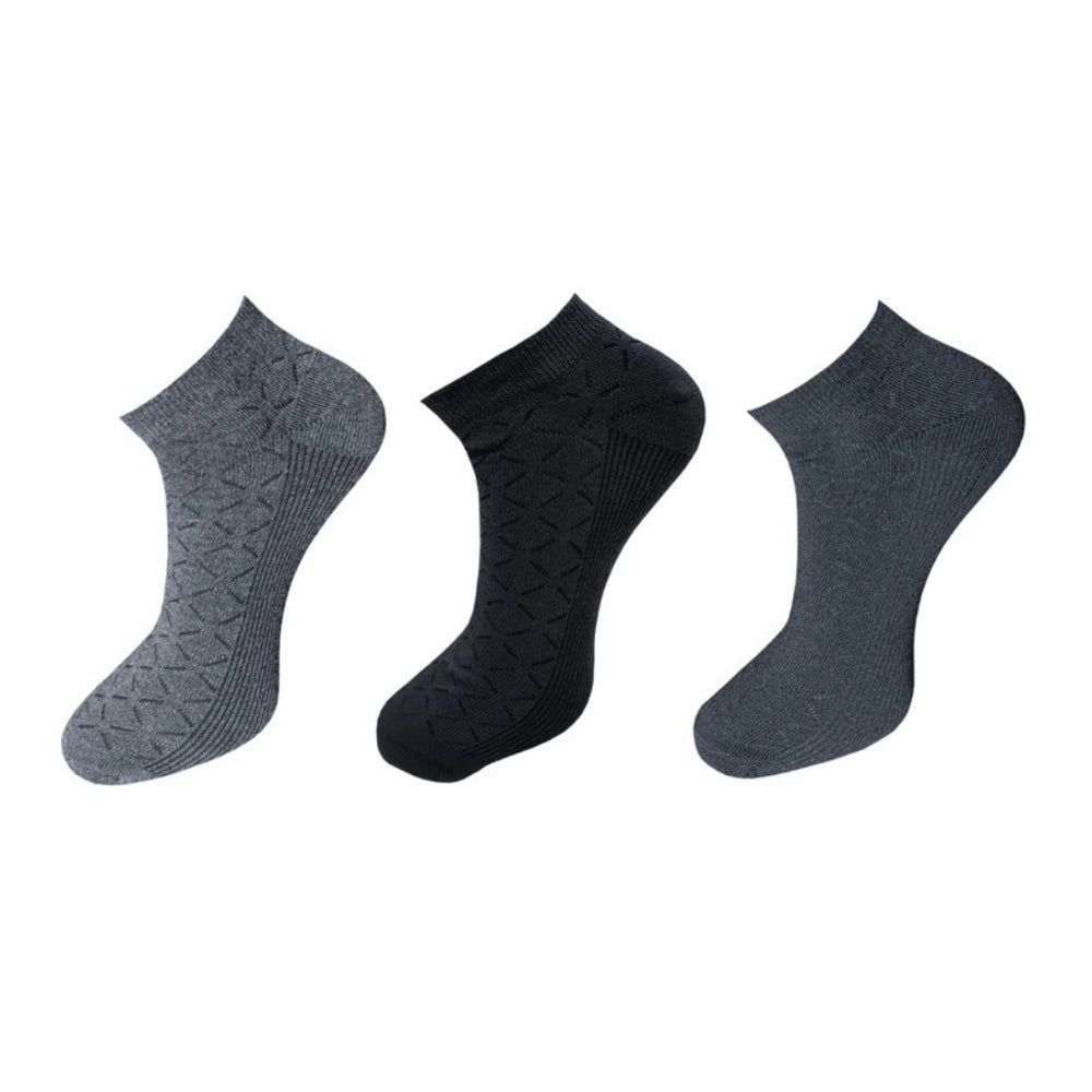 3_Pair Set Unisex Casual Cotton Printed Ankle Length Socks · 1160