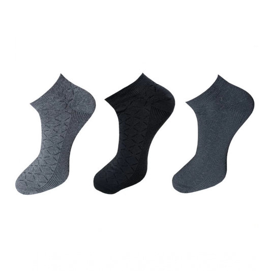 3_Pair Set Unisex Casual Cotton Printed Ankle Length Socks · 1160