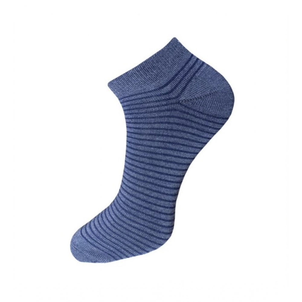 3_Pair Set Unisex Casual Cotton Striped Ankle Length Socks · 1156