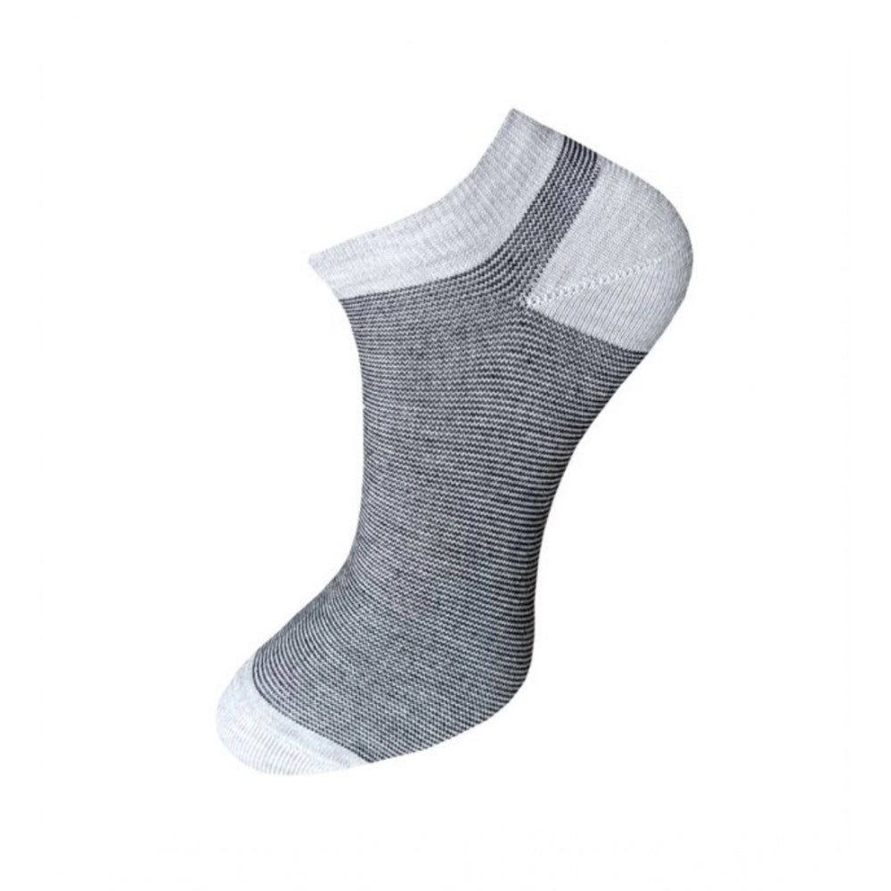 3_Pair Set Unisex Casual Cotton Striped Ankle Length Socks · 1144
