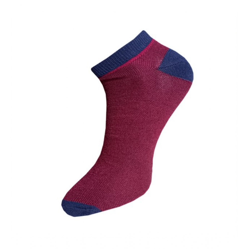 3_Pair Set Unisex Casual Cotton Solid Ankle Length Socks · 1131