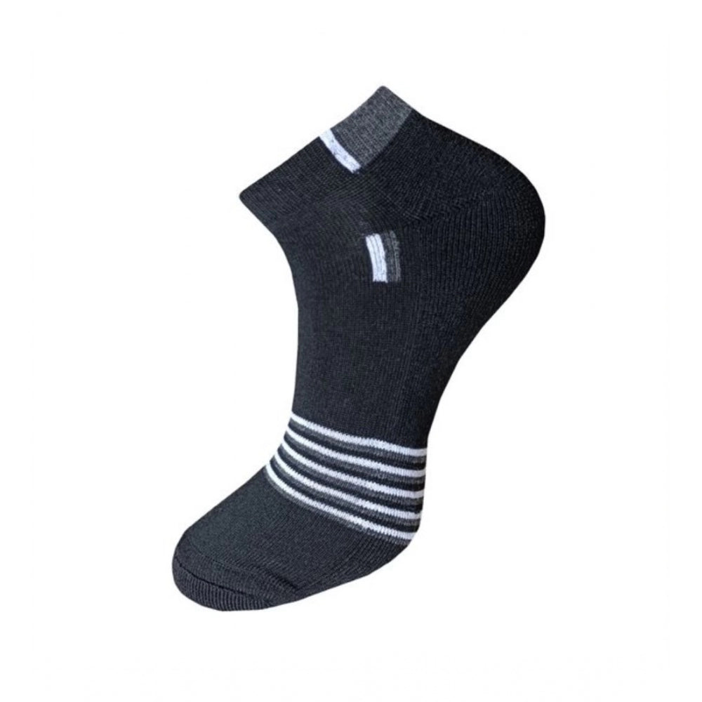 3_Pair Set Unisex Casual Cotton Striped Ankle Length Socks · 1126