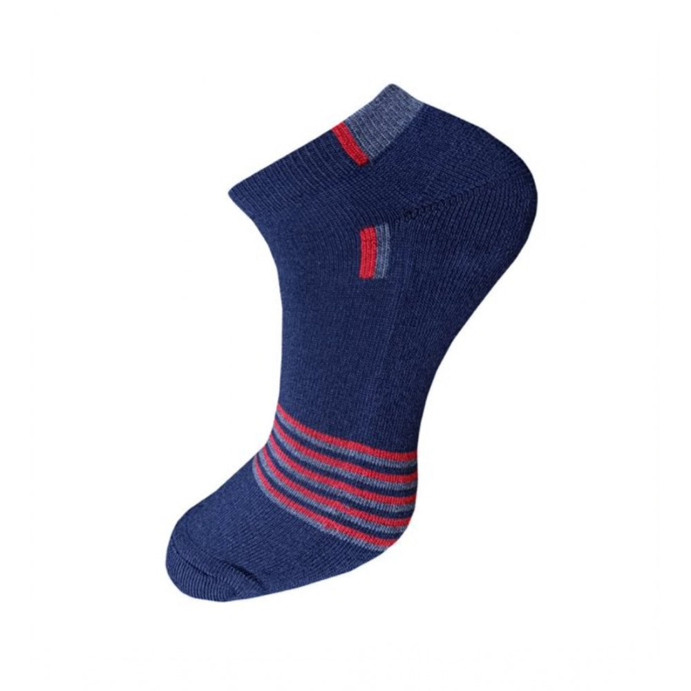 3_Pair Set Unisex Casual Cotton Striped Ankle Length Socks · 1126