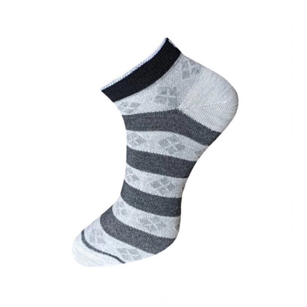 3_Pair Set Unisex Casual Cotton Printed Ankle Length Socks · 1137