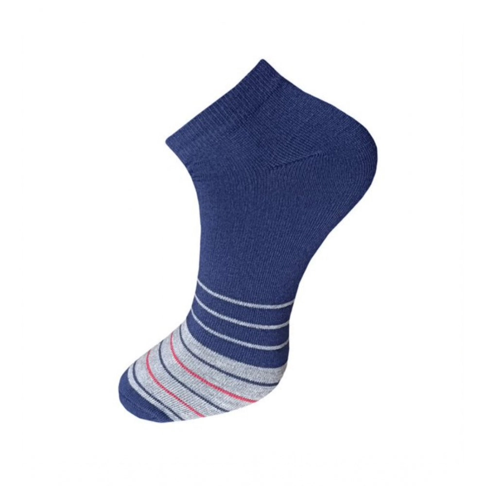 3_Pair Set Unisex Casual Cotton Striped Ankle Length Socks · 1133