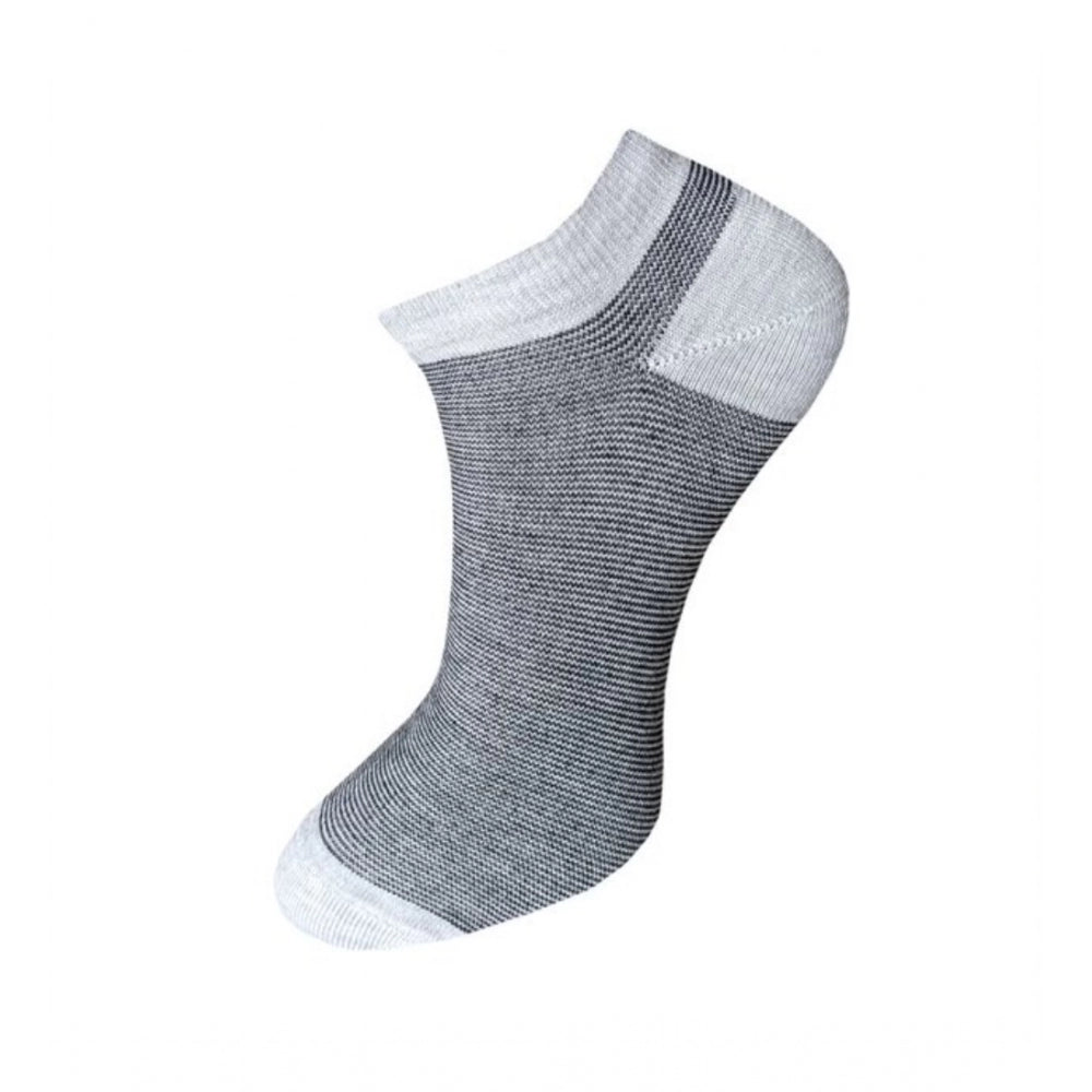 3_Pair Set Unisex Casual Cotton Striped Ankle Length Socks · 1130