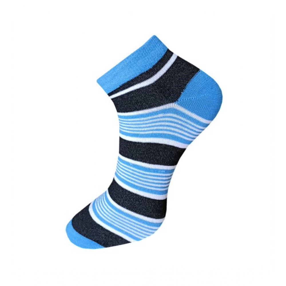 3_Pair Set Unisex Casual Cotton Striped Ankle Length Socks · 1124