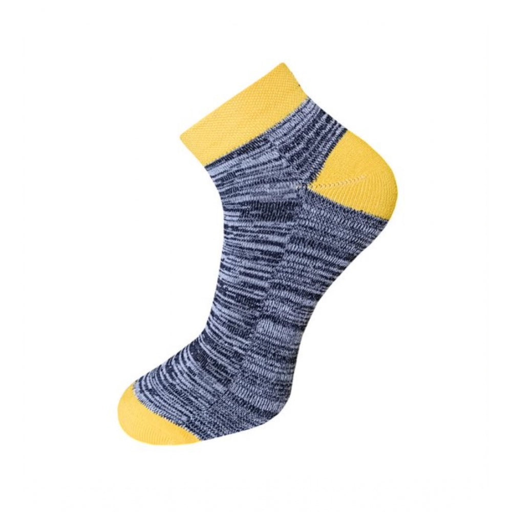3_Pair Set Unisex Casual Cotton Ribbed Ankle Length Socks