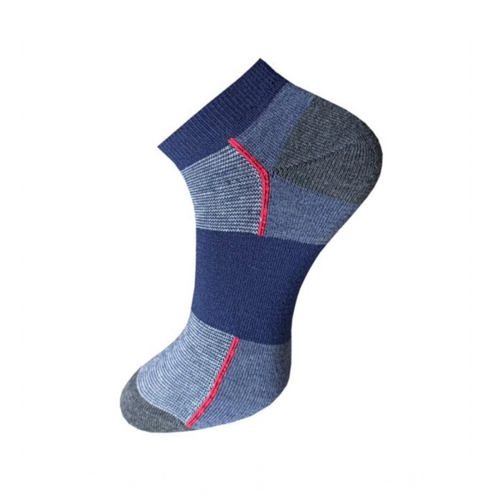 3_Pair Set Unisex Casual Cotton Striped Ankle Length Socks · 1166