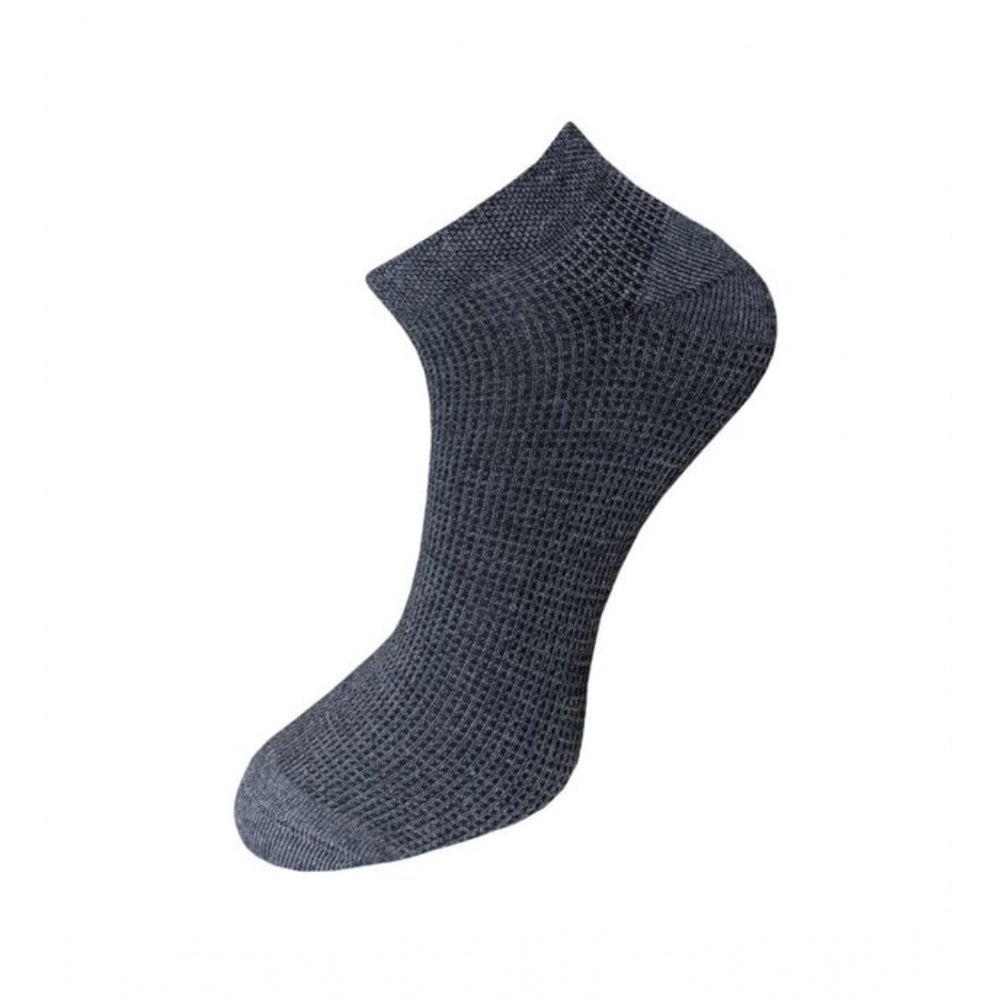3_Pair Set Unisex Casual Cotton Solid Ankle Length Socks · 1155