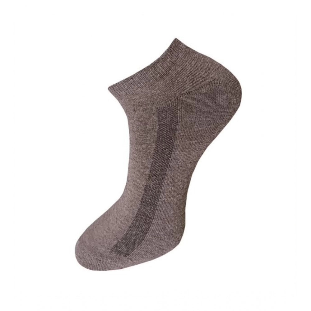 3_Pair Set Unisex Casual Cotton Solid Ankle Length Socks · 1153