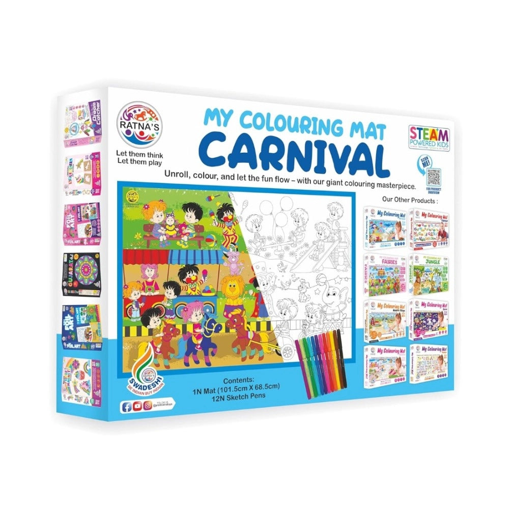 Carnival Printed Colouring Mat