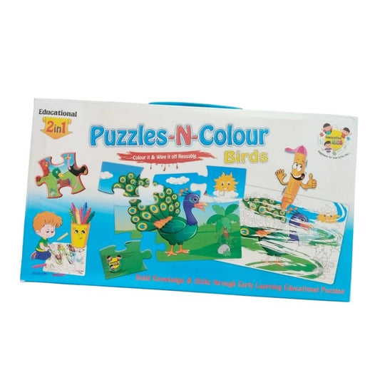 2 In 1 Puzzle & Colors Birds