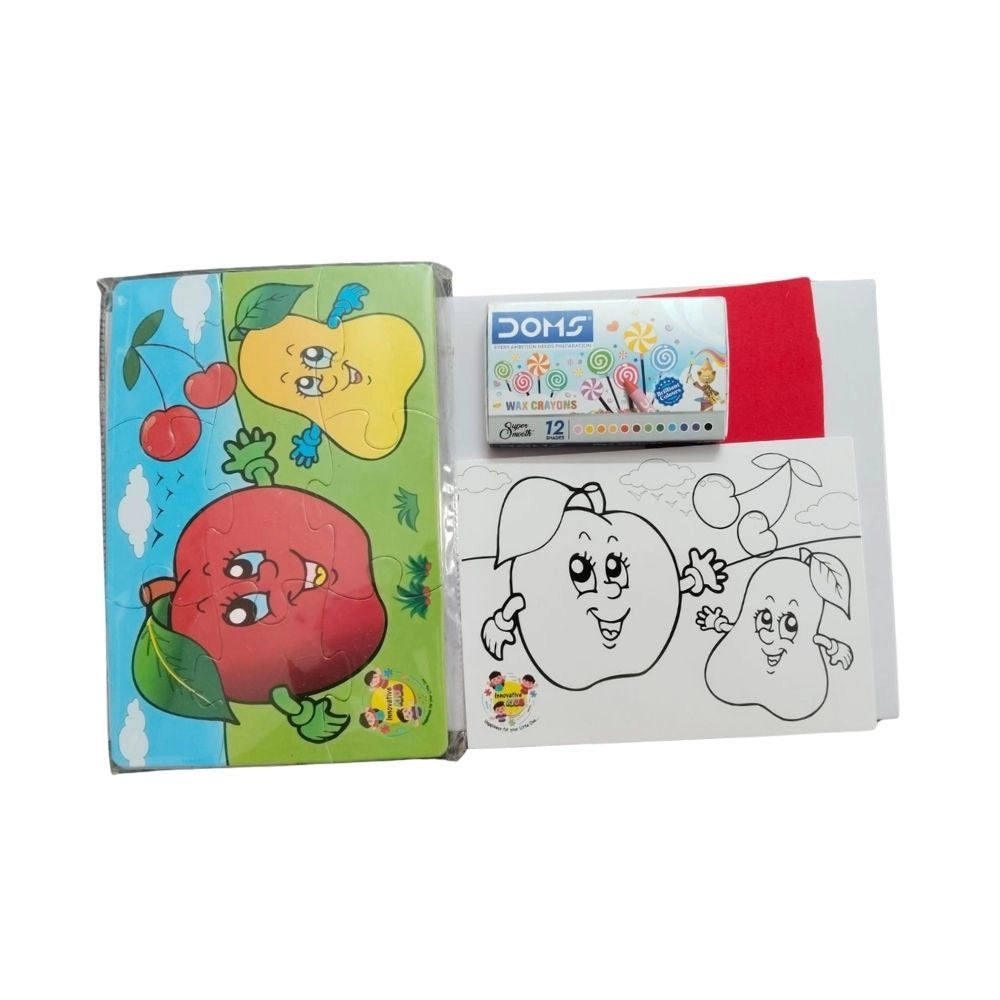 2 In 1 Puzzle & Colorsftruit