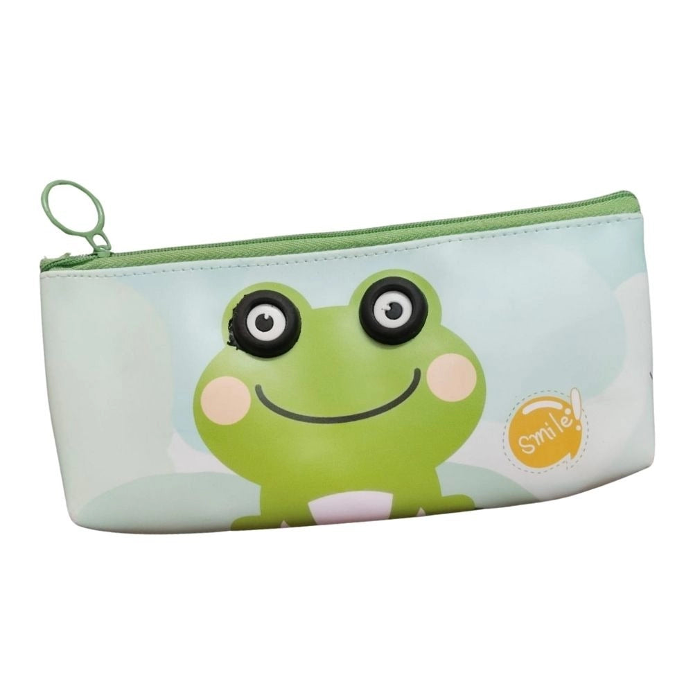 Pack Of_2 Frog Cartoon Printed Pencil Pouch