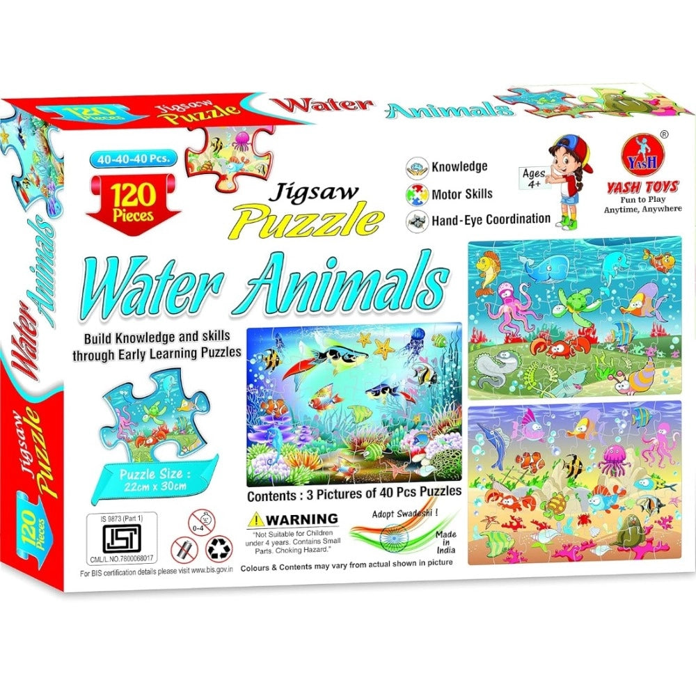 120_Pcs Jigsaw Puzzle Water Animals Set