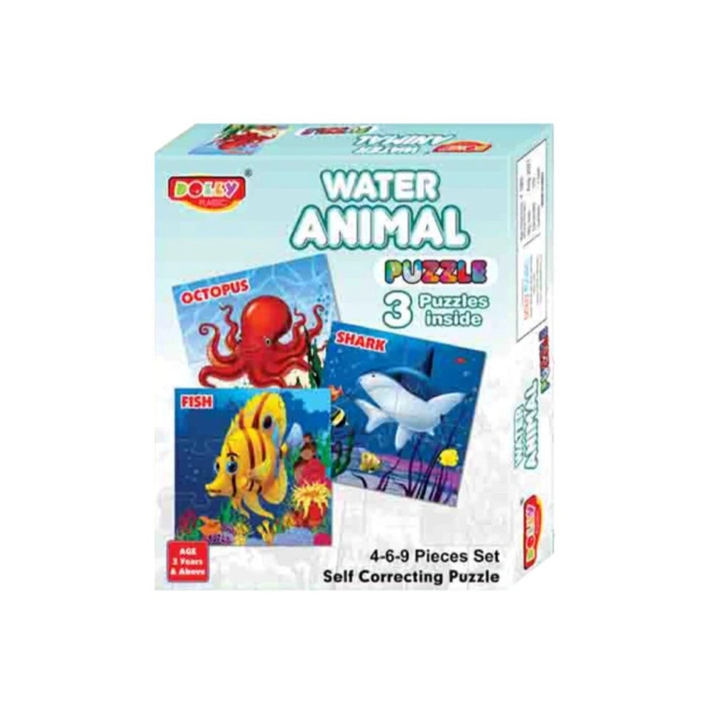 3_Pcs Set Water Animal Puzzle