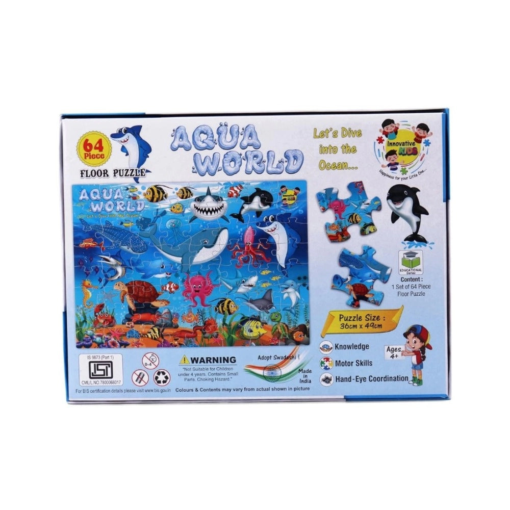 64_Pcs Set Aqua World Puzzle