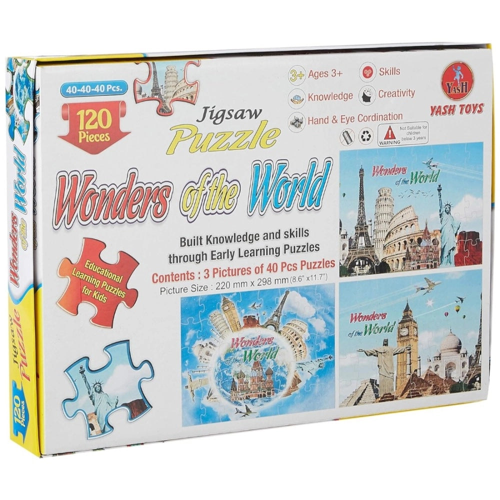 120_Pcs Jigsaw Puzzle Wonders Of The World