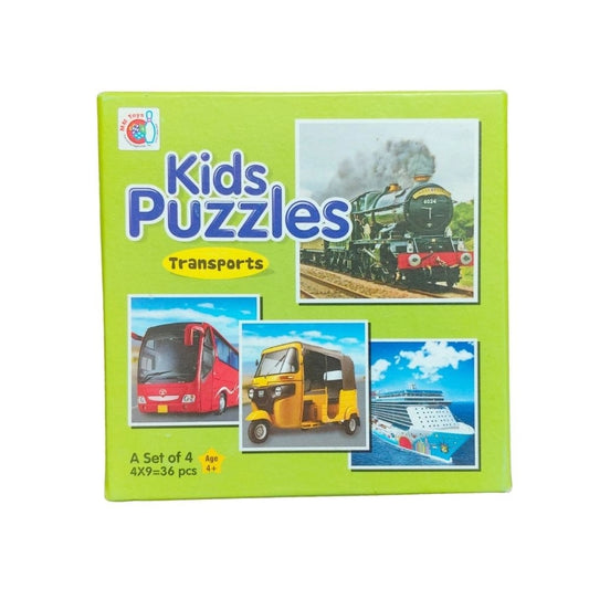 4_Pcs Set Transport Puzzle