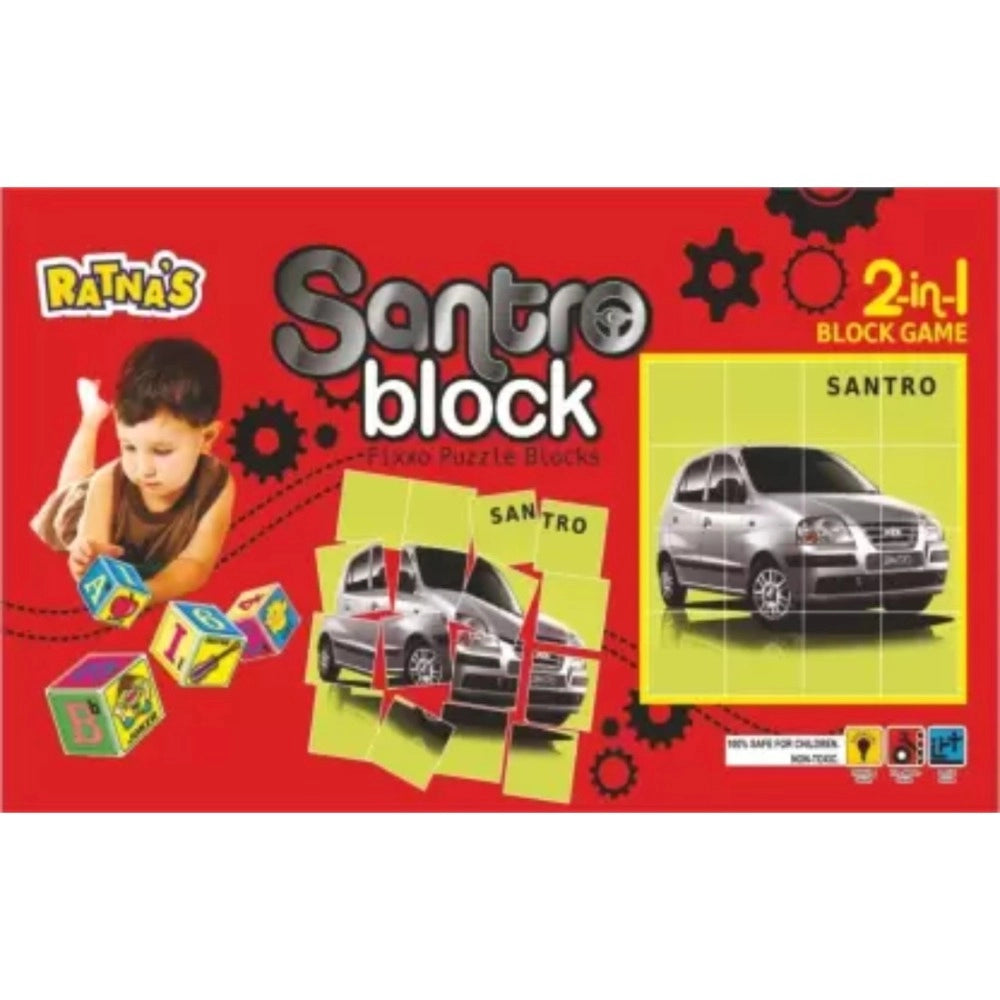 2 In 1 Santro Puzzle And Blocks