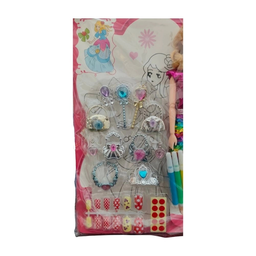 Barbie Doll With Jewellery Set