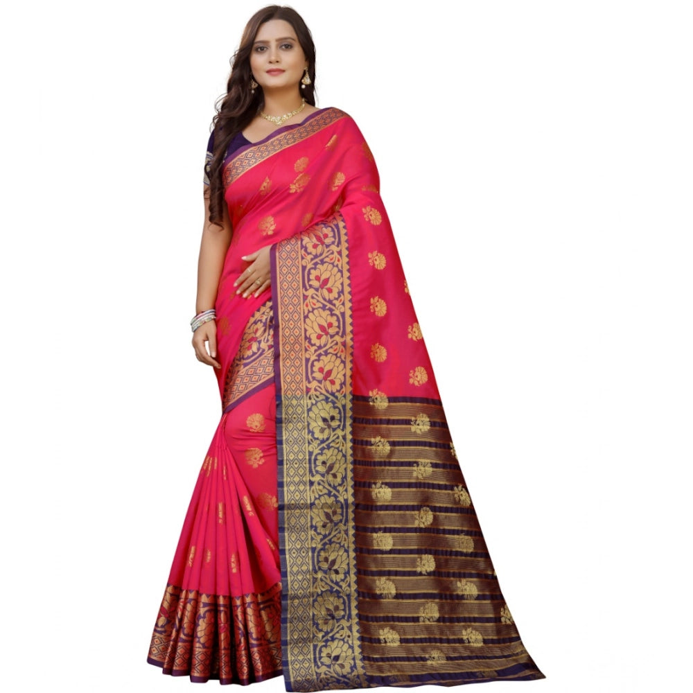 Women's Silk Blend Woven Saree · 1279