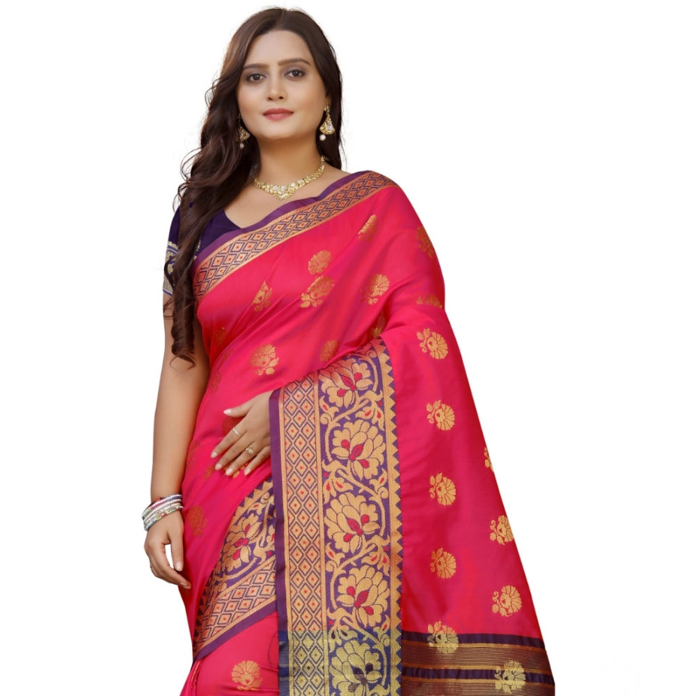Women's Silk Blend Woven Saree · 1279