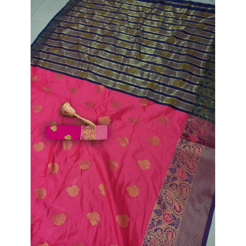 Women's Silk Blend Woven Saree · 1110