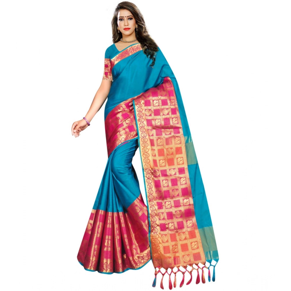 Women's Jacquard Woven Saree · 1056