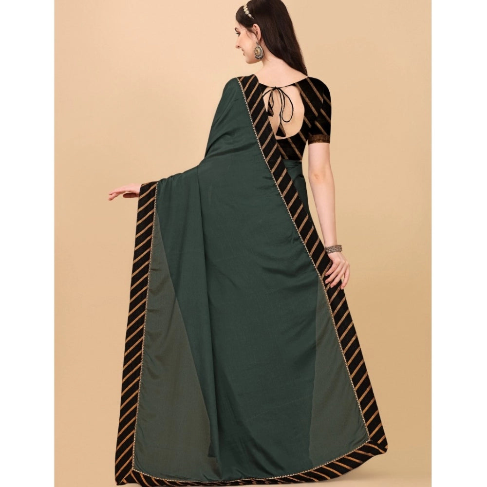 Women's Chiffon Self Design Saree — Grey