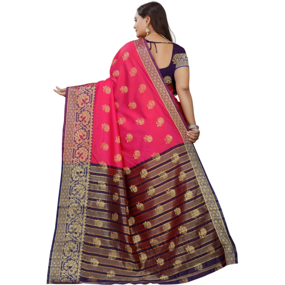 Women's Silk Blend Woven Saree · 1279