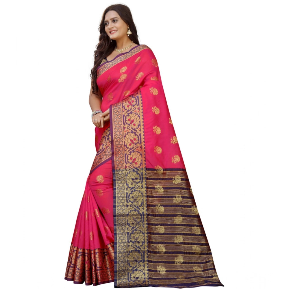 Women's Silk Blend Woven Saree · 1279