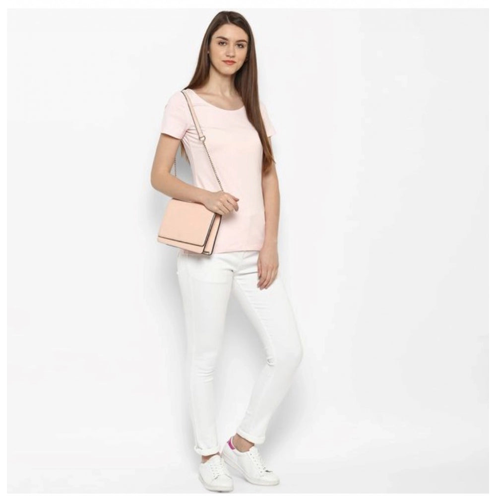 Women's Denim Solid Buttoned Jeans — White
