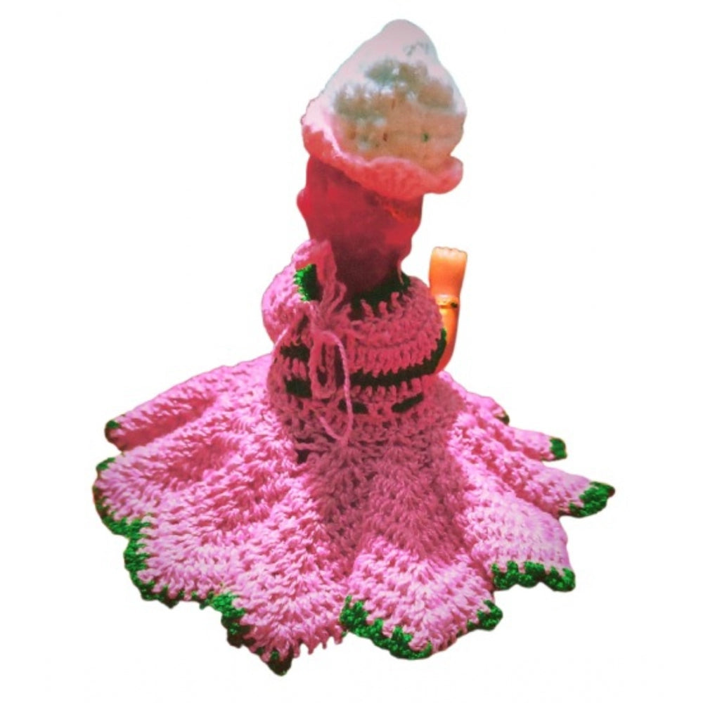 Laddu Gopal Tharad Dress Size: 0 To 6 — Light Pink