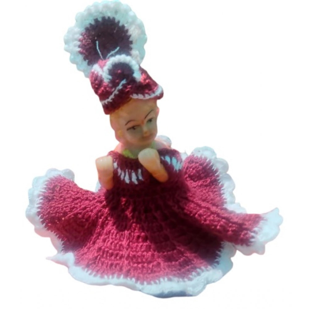 Laddu Gopal Tharad Dress Size: 0 To 6 — Maroon