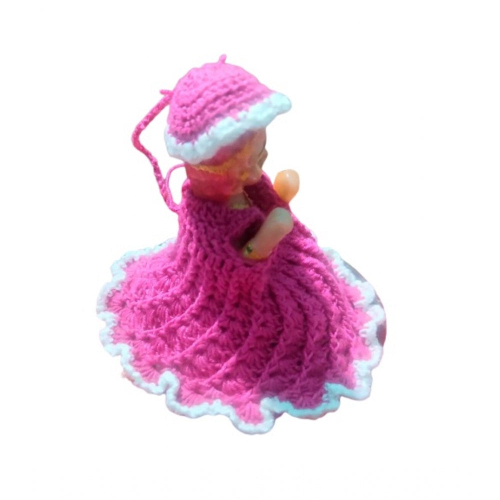 Laddu Gopal Tharad Dress Size: 0 To 6 — Magenta