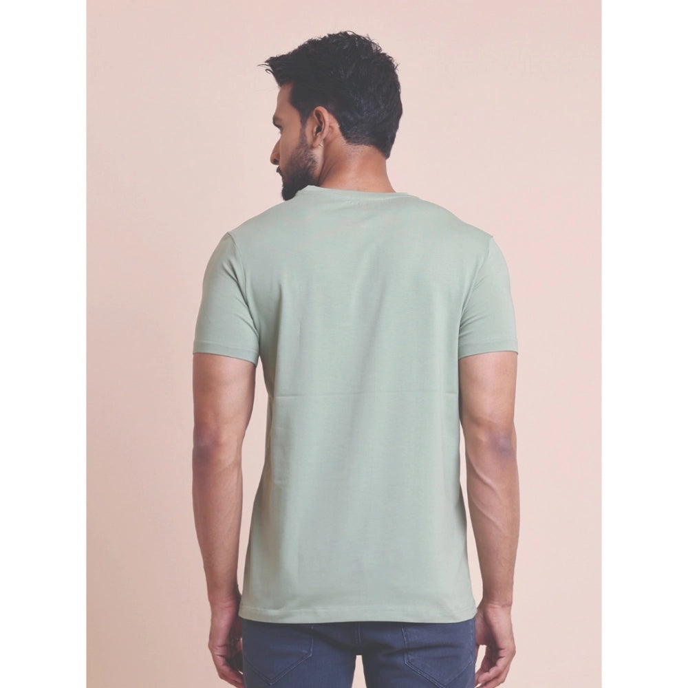 Men's Casual Cotton Solid Half Sleeve Round Neck T-Shirt — Newsage