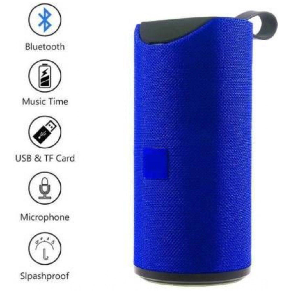Rubber Wireless Tg113 Bluetooth Speaker — Blue