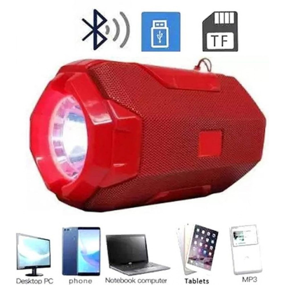 Rubber Wireless Ao105 Bluetooth Speaker — Red