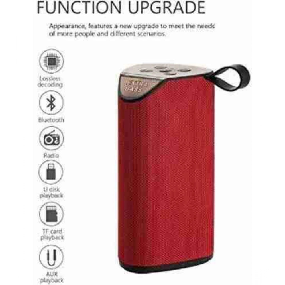 Rubber Wireless Tg111 Bluetooth Speaker — Red
