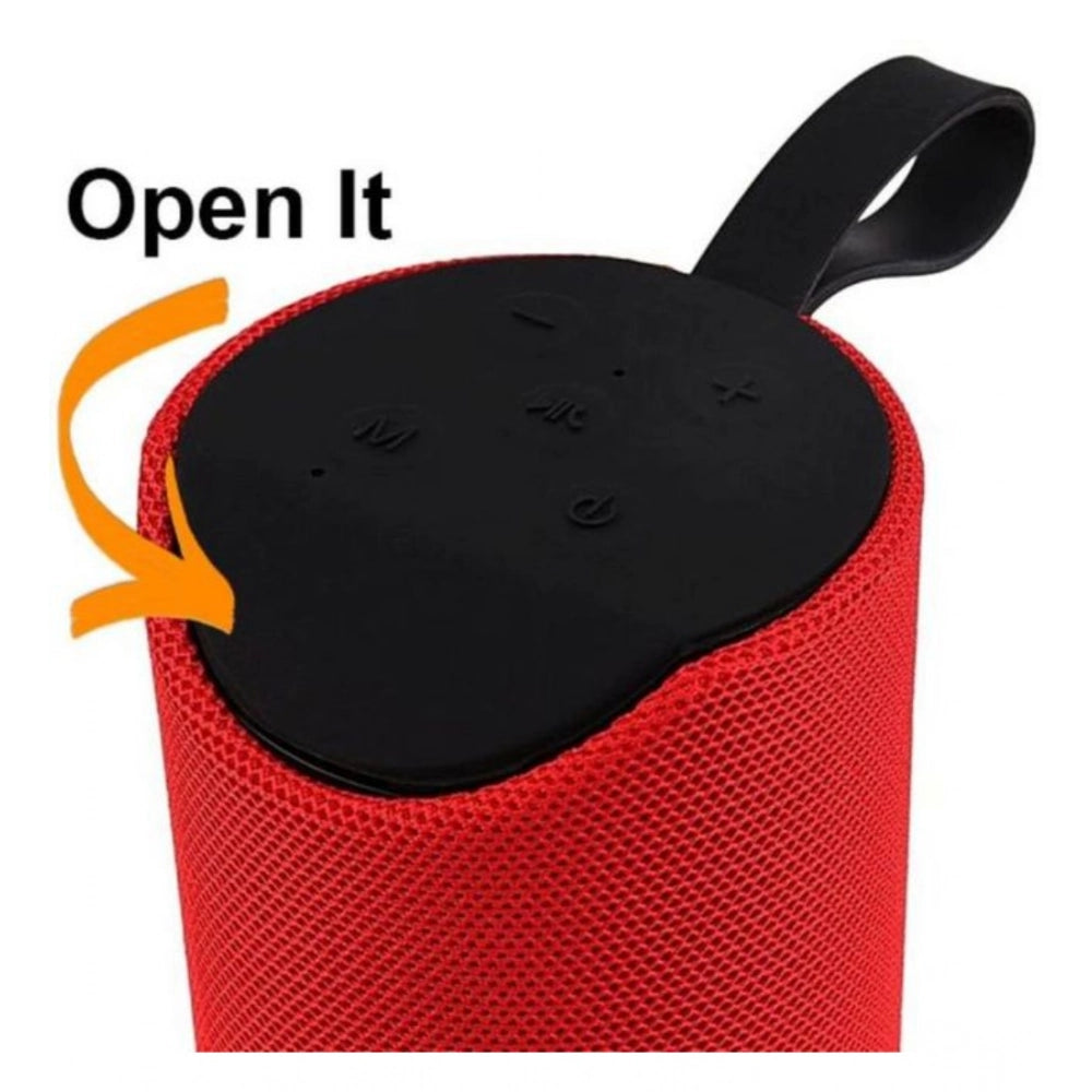 Rubber Wireless Tg113 Bluetooth Speaker — Red