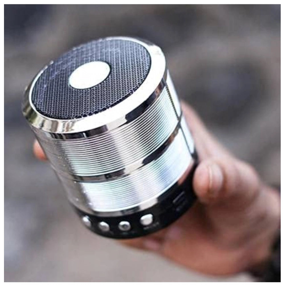 Rubber Wireless Ws887 Bluetooth Speaker — Silver