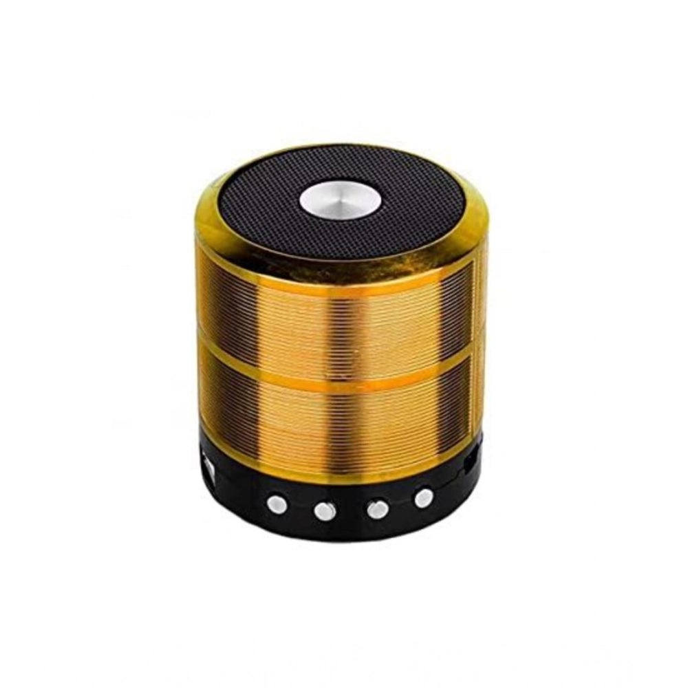 Rubber Wireless Ws887 Bluetooth Speaker — Gold