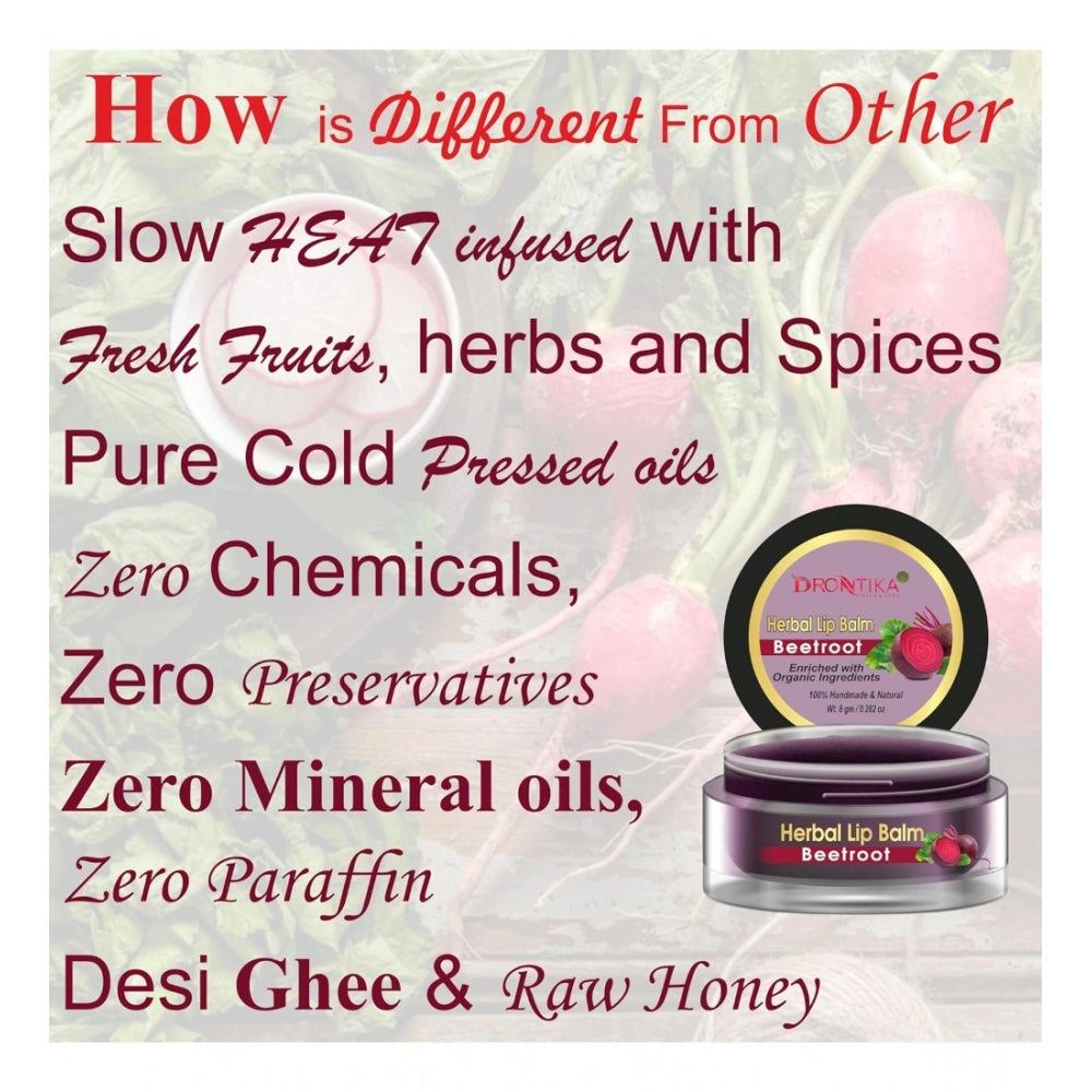Unisex Herbal Dark And Chapped Lips Beetroot Lip Balm — 10Gm · lm22