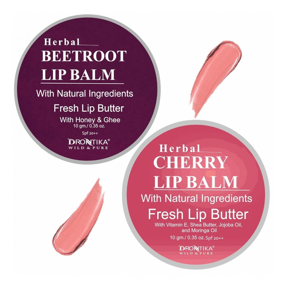 Unisex Herbal Dark And Chapped Lips Beetroot & Cherrys · Pack of 2 — 20Gm